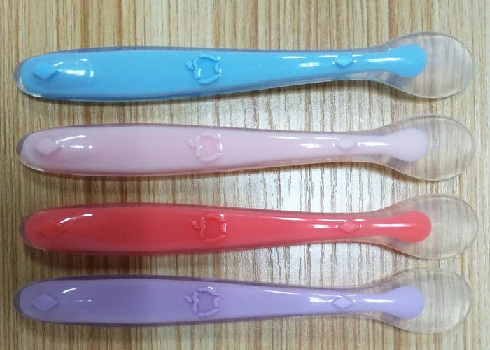 Cucchiaio lungo della maniglia di Logo Custom Silicone Kitchen Spoon del cucchiaio piccolo